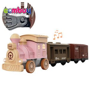Ánh sáng cổ điển âm nhạc Báo Chí ma sát quán tính đồ chơi điện mini Train - Product Image 3