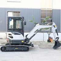 Mini-excavatrice à chenilles avec moteur EPA Kubota, 3,5 tonnes, micro-excavatrice de 1 à 2 tonnes, petite excavatrice agricole à vendre, livraison gratuite