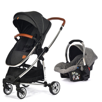 Poussette pliable pour bébé, légère, 3 en 1, vente en gros, EN1888