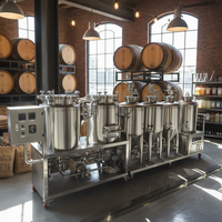 Équipement complet de brasserie artisanale GHO 100L/200L et système de brassage de haute qualité avec garantie de 3 ans, facile à utiliser