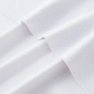 Witte Kleur 160Gsm Sublimatie Print Sport Fietskleding Ondergoed Polyester Geïntegreerde One End Gripper Non Slip Stof Roll