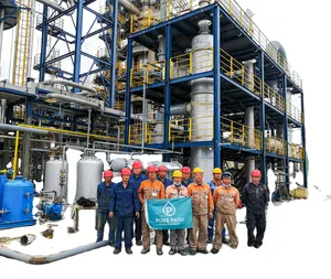 ASTM certificates black engine oil to new engine oil refinery plant