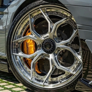 Rines SHIN Forjados en Cromo Pulido de Alta Calidad de 18, 20, 22 y 24 Pulgadas, 5X114.3, 5x130, 6x139.7, 5x112, 5x120 para BMW, Land <span class=keywords><strong>Rover</strong></span>, Luxury 911, Lamborghini - Product Image 1