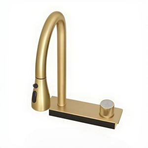 Fregadero de Cocina Multifuncional de Acero Inoxidable 304 con Nanotecnología Dorada, Grifo en Cascada y Diseño Escalonado - Product Image 3