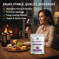 Sorbate de potassium en poudre à haute stabilité 99% de qualité industrielle pour usage conservateur, adapté aux boissons protéinées, confitures et vins