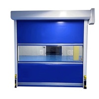Porte à enroulement rapide en PVC sur mesure, porte automatique à capteur, porte rapide, résistance au feu 3 heures, détection automatique de fumée et de chaleur