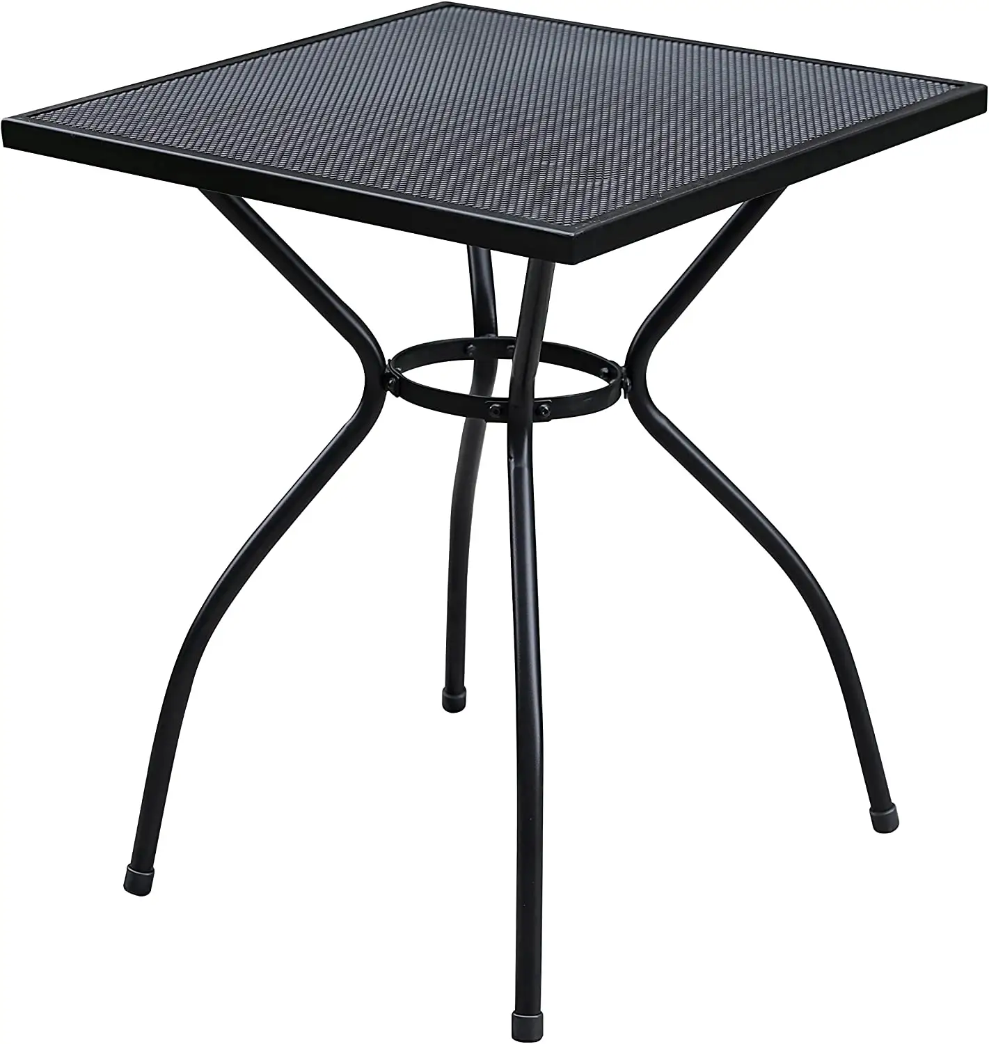 Outdoor Bistro Table Metal Mesh Square Dining Table Coffee Table For Patio Backyard Deck Balcony
