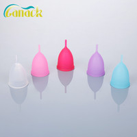 Venta al por mayor precio adecuado período plegable silicona señoras Copa Menstrual