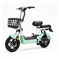 Vélo Électrique Urbain Populaire en Gros, Moteur Brushless Numérique à Capteur 3 Vitesses Haute Vitesse 350W/500W 48V, Double Suspension