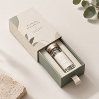 Scatola di Lusso con Logo in Lamina d'Oro, Confezione Ecologica, Inserto in Spugna per Flaconi di Profumo e Peptidi da 10ml/30ml/50ml
