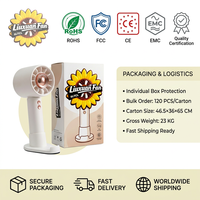 Ventilateur portable sans pales pour camping et usage domestique, avec réglage à 100 niveaux, rechargeable par USB, faible bruit, batterie incluse