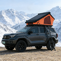 Carpa de Techo Triangular de Aluminio Aislada para las Cuatro Estaciones, Carpa de Techo Rígida Impermeable con Ventana Lateral para Acampar en Familia