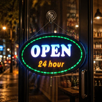 Panneau publicitaire LED 24 heures avec bandes LED néon pour une utilisation en intérieur dans les entreprises, les hôpitaux, les écoles et les parcs