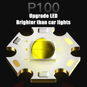 Đèn pin chiến thuật <span class=keywords><strong>LED</strong></span> tích hợp đèn pha, hợp kim nhôm, sạc USB, 3 chế độ, hiển thị công suất, có thể điều chỉnh độ sáng, thương hiệu New Cob Strong Light - Product Image 5