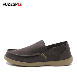 Zapatos casuales de lona gris para hombre, diseño sin cordones, tela texturizada, suela neutra, zapatos para uso diario, calzado moderno, zapatos de lona personalizados - Product Image 2