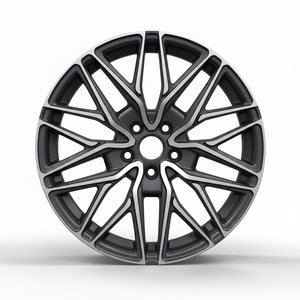 forged alloy <b>wheels</b> Intricate Mesh Design Spider <b>Spoke</b> Alloy <b>Wheels</b> Grey Polished Surface For Luxury Sedan and SUV - Product Image 2