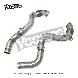 Tubo de bajada recto de <span class=keywords><strong>escape</strong></span> automático para mercedes-benz AMG GT63/GT63S 4,0 T 2019-2023, sistema de <span class=keywords><strong>escape</strong></span> de tubo de flujo <span class=keywords><strong>libre</strong></span> SUS304 - Product Image 6