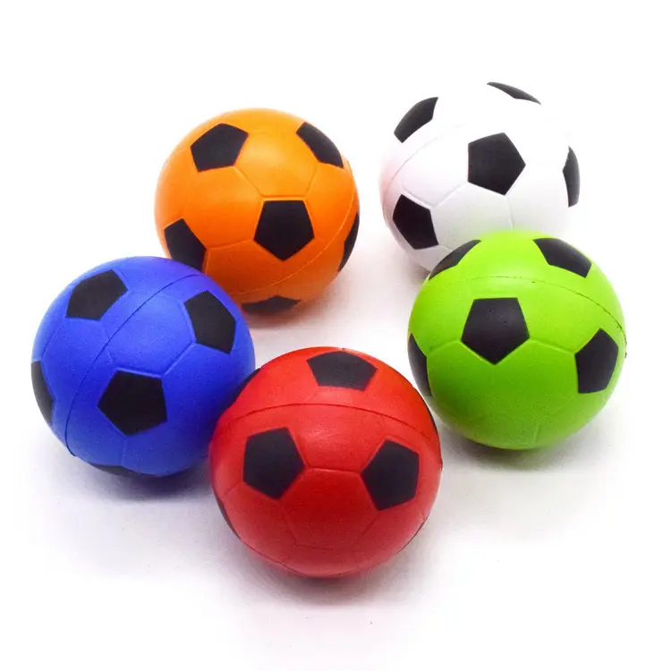 ODM Custom Popular Shaped Pu Foam White Antistress Anti Stress Ball Squishy Reduce Fidget Slow Rising Football Squeeze Toys