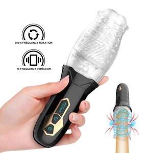 Vibratore Rotante a 10 Velocità per Uomini, Allenatore <span class=keywords><strong>Automatico</strong></span> per il Glande, Masturbatore Maschile con Vagina Realistica, Giocattoli Sessuali per Uomini - Product Image 1