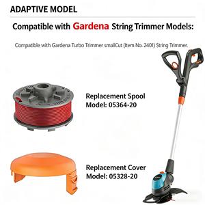 Replacement Cordless Trimmer Spool Line TLE-03 Nylon 1.6mm/16FT Cover TLE-03-1 for Enhill GE-CT 18/28 Li and GE-CT 18/28 Li TC - Product Image 6