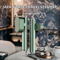 Défroisseur Vapeur Portable Jack Rose 100-220V, Chauffe en 15s, 1000W, Réservoir d'Eau 200mL, Grand Panneau Chauffant en Céramique, Usage Domestique