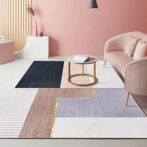 Alfombra y tapetes sencillos de estilo nórdico para sala de estar, manta para mesa de café y sofá, decoración del hogar, alfombrilla antideslizante para juegos para niños - Product Image 3