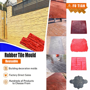 Molde de Rodillo para Concreto con Estampado <span class=keywords><strong>Vertical</strong></span> Decorativo, Molde de Concreto con Textura de Piel Suave, Venta al por Mayor de Fábrica Futian - Product Image 1