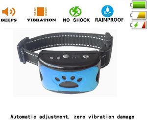 Kerah pelatihan kerah Anti Gonggong anjing, perangkat kontrol gonggongan anjing tanpa guncangan dapat diisi ulang tahan air 7 tingkat sensitivitas - Product Image 2