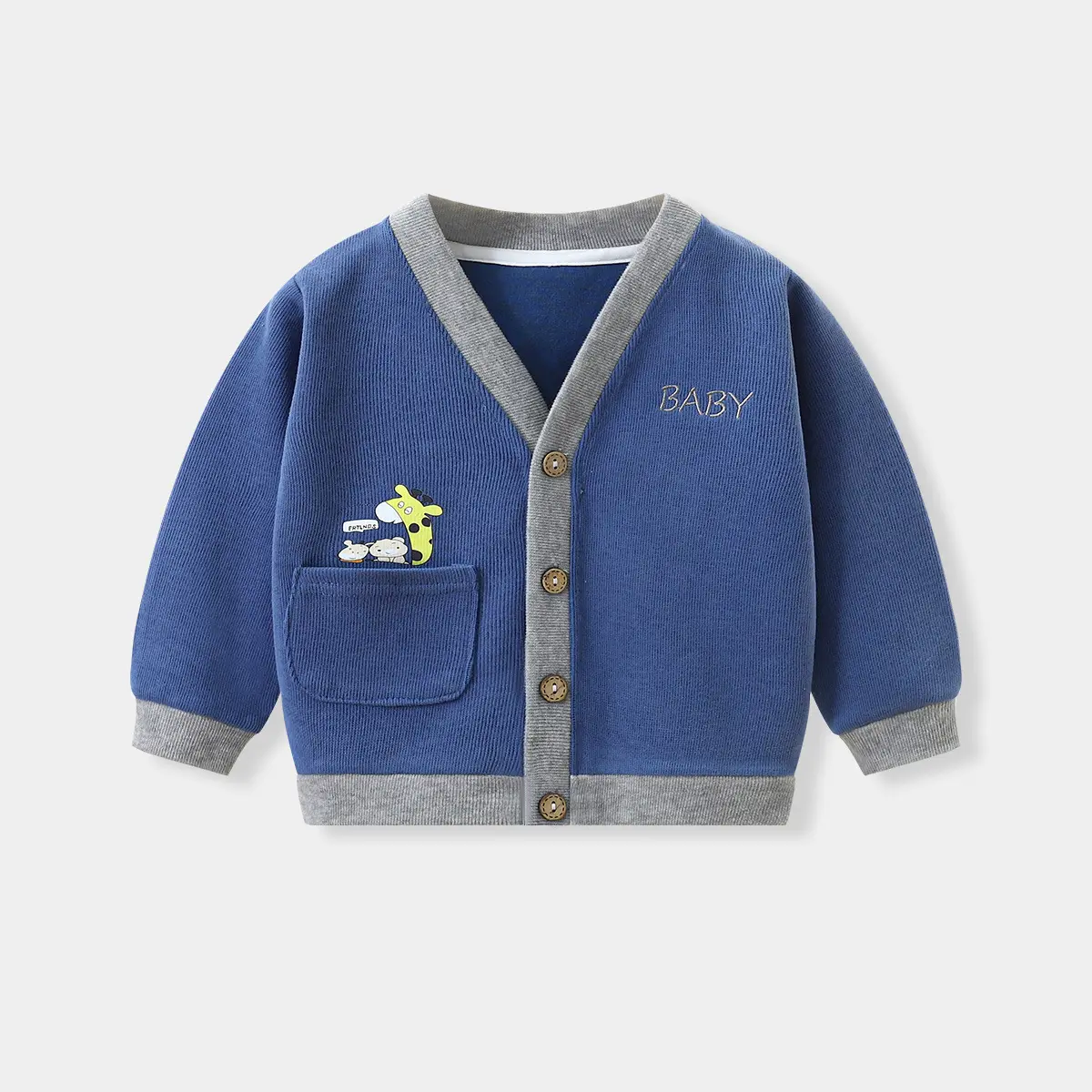 Kinder Strickjacke Frühling und Herbst Mantel Jungen Pullover Baby kleidung Faden Kleidung weiblich 0-5 Jahre alt Strickjacke