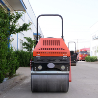 FYL860 Offre Spéciale double tambour hydraulique petit 800kg route rouleau compacteur bouton vibration control par essence diesel moteur