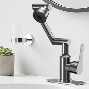 Robinet mélangeur multifonction rotatif à 360° pour évier de cuisine, avec extension de robinet rotative à 1080° et aérateur pour cuisine - Product Image 1