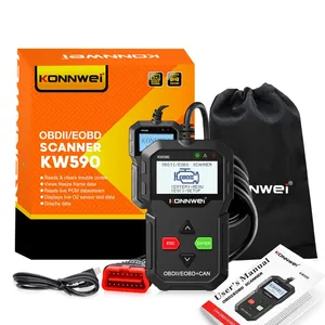Konnwei Kw590 Obd2 Auto Fout Diagnostisch Instrument 12V Auto Truck Detector Scanner Kan J1850pwm J1850vpw Iso9141 <span class=keywords><strong>Kwp2000</strong></span> - Product Image 1