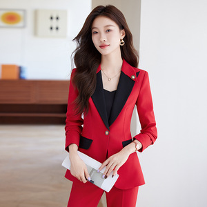 Women's White Suit Set Long Sleeve Formal Spring Commute Wear - Product Image 2