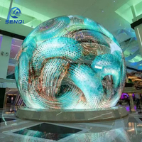 Pantalla LED Esférica HD Personalizada P1.8 P2 P2.5 P3, Pantalla LED de Globo de 360 Grados para Exposiciones, Centros Comerciales, Plazas y Proyectos Emblemáticos