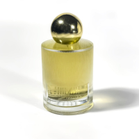 Flacon de parfum cylindrique rayé personnalisé avec logo, 100 ml, vaporisateur de parfum pour voiture, atomiseur de parfum, flacon de parfum de luxe