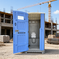 Toilettes publiques portables d'extérieur, structure en acier écologique, pour parcs, avec siège à chasse d'eau, toilettes mobiles.