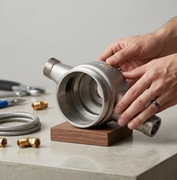 Corps de compteur d'eau en acier inoxydable OEM, fabrication par procédé de soudure à la cire perdue au silicat de silice, certifié ISO9001, pour la mesure de fluides en fonderie