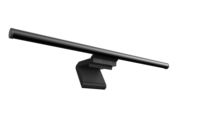 Barre lumineuse de contrôle moderne, design fin noir, alimentation USB, lampe LED à clipser pour poste de travail et configuration de jeu