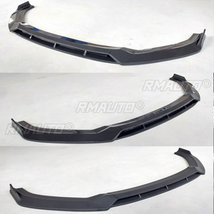 สปอยเลอร์กันชนหน้าสำหรับ Audi A3 S3 ปี 2016 2017 2018 2019 อุปกรณ์ตกแต่งภายนอกรถยนต์ ชุดแต่งรอบคัน สีดำเงา - Product Image 5
