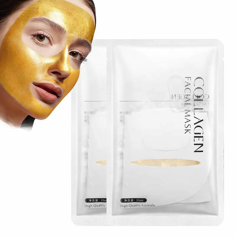 Free Sample Beauty Mask Face Care Beautiful Moisturizing Face Golden Mask Facial Skincare Organic Collogen Mask For Black Dots