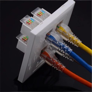แผ่นปิดผนังแบบช่องเดียวขนาด 86*86 สำหรับ Cat6 <span class=keywords><strong>RJ45</strong></span> ยี่ห้อ YOFC พร้อมช่องเสียบคีย์สโตนแจ็คสำหรับเครือข่ายพีซี - Product Image 5