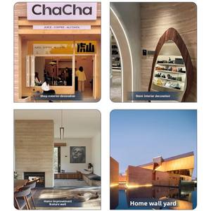 Panneau d'extérieur artistique en pierre ultra-mince souple, imperméable, imitation porcelaine, flexible et pliable, type terre battue - Product Image 4