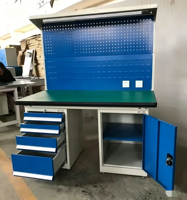 Banco de Trabajo de Acero Antiestático Multifuncional Personalizado, Banco de Trabajo Resistente de 1200*750*1750MM para Fábrica, Taller, Reparación y Almacenamiento