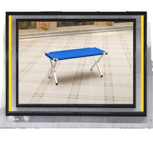 Folding <b>Table</b> Metal Portable Street Vendor Night Market Use Minimalist Modern Style - Product Image 4