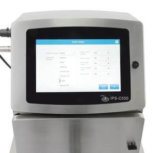 Imprimante portable CIJ pour bouteille/plastique/emballage faible consommation d'encre IP65 opération facile IPS-C550 - Product Image 4