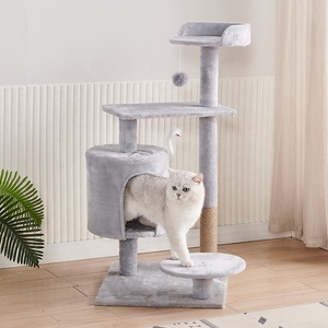 Manufactured Fashion Design Activity Luxury Cute <b>Cat</b> <b>Scratching</b> <b>Post</b> Sisal <b>Cat</b> Tree - Product Image 6