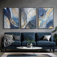 Tableau sur toile Fleur blanche à bord doré, Peinture abstraite à effet d'encre, Affiches et impressions, Image décorative, Œuvre d'art moderne pour l'hôtellerie