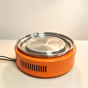 Grill électrique de comptoir Jilu Factory Pro Round, auto-nettoyant, pour grillades, toasts et barbecues, idéal pour les buffets - Product Image 1
