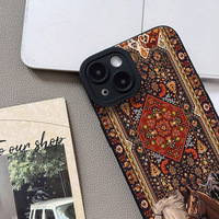 Coque de téléphone portable motif Graffiti Chevaux pour iPhone 16 15 17 18 Pro Max, coque arrière antichoc en TPU Angel Eye