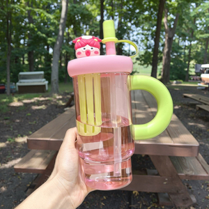 Tasse <span class=keywords><strong>de</strong></span> paille <span class=keywords><strong>de</strong></span> grande capacité <span class=keywords><strong>de</strong></span> haute qualité pour théière <span class=keywords><strong>de</strong></span> seau à glace d'été tasse en plastique résistante à la chaleur et <span class=keywords><strong>de</strong></span> haute qualité - Product Image 6